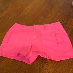 Hot pink chino shorts